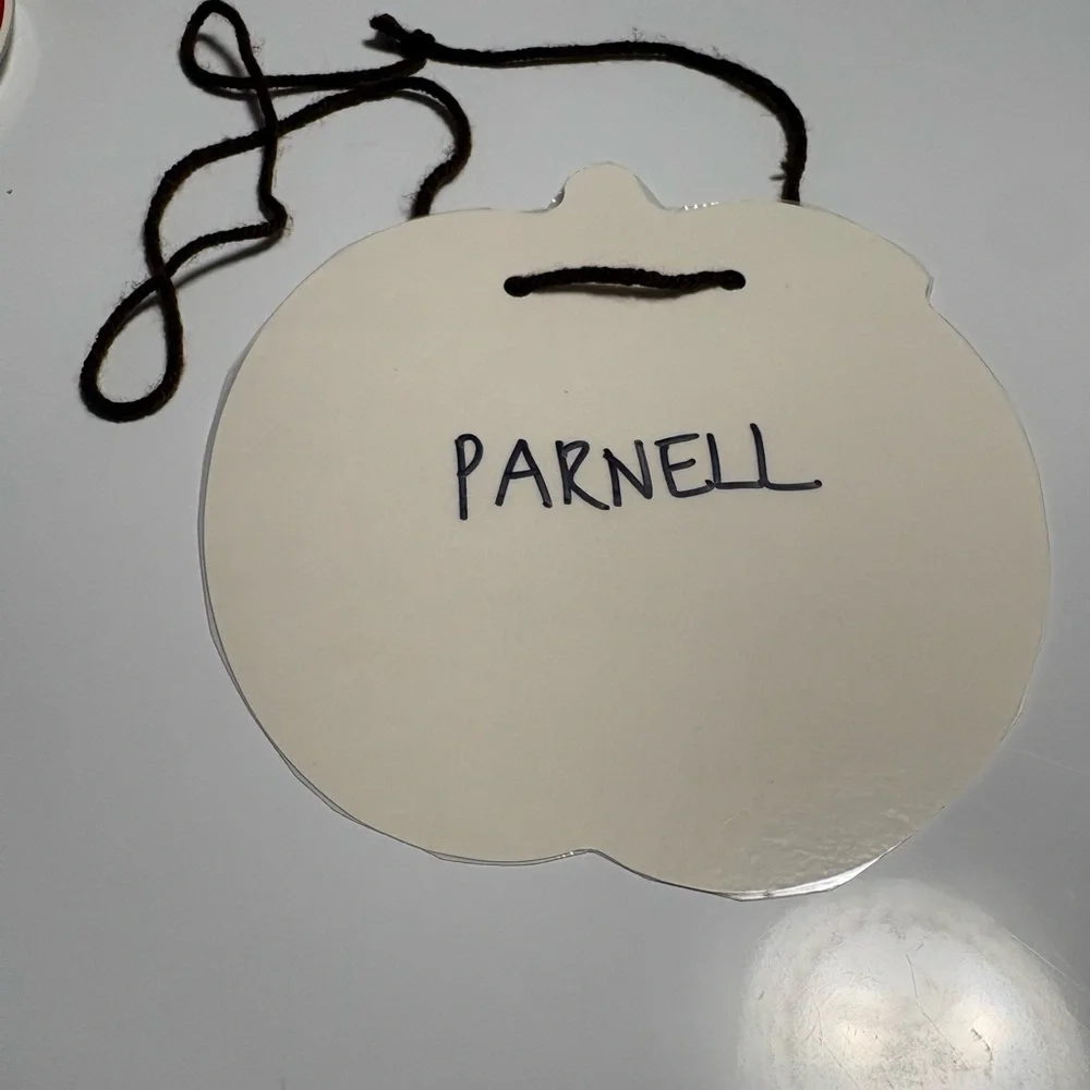 Red Apple Themed Kids name tags